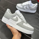 NIKE AIR FORCE 1 GOLD - CINZA BRANCO