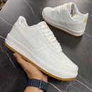 NIKE AIR FORCE 1 GOLD - BRANCO BEGE