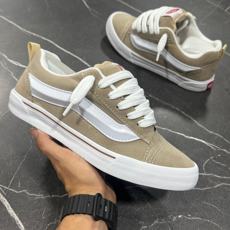 VANS KNU SCHOOL - BEGE BRANCO